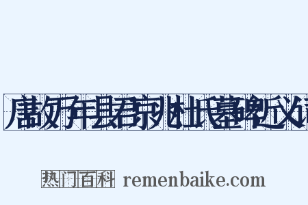 唐故万年县君京兆杜氏墓碑近义词是什么意思的图片